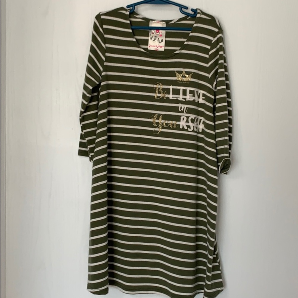 Jersey style girls dress